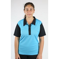 Polo Shirt with Contrast Color Collar and Sleeves